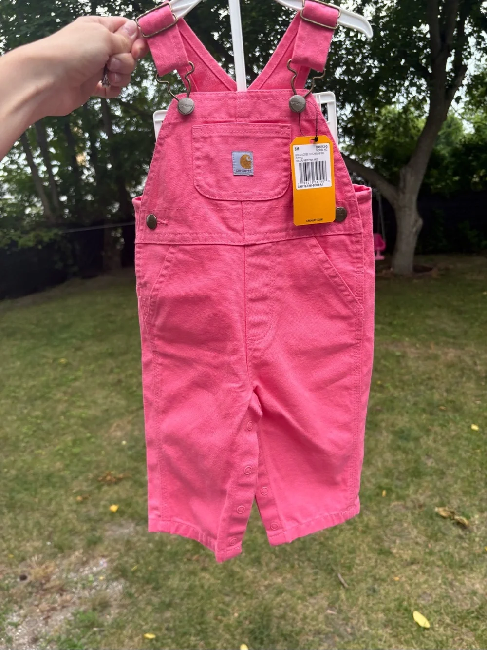 Carhartt Baby Overalls in Pink